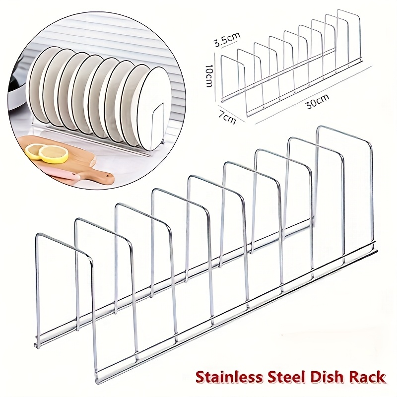 Kitchen Appliances Storage - 1 Stück Küchen-Geschirrständer aus Edelstahl, platzsparender