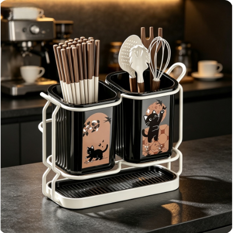Kitchen Appliances Storage - Robuster, abnehmbarer Küchenutensilienständer aus Kohlenstoffstahl mit
