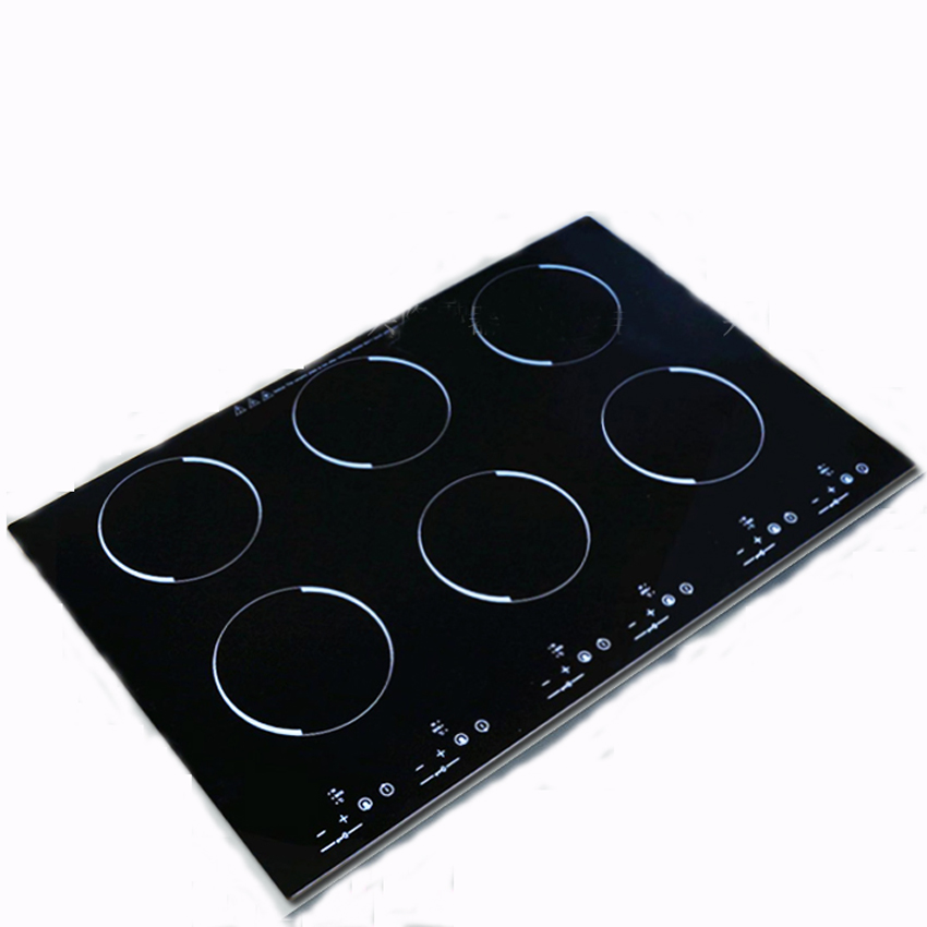 Kitchen Appliances Price - Elektrisches Glaskochfeld, 6-Pliter, vertikal, eingebaut, Fabrikpreis,