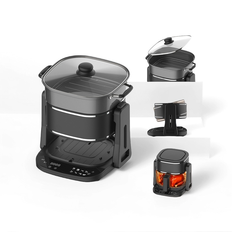 Kitchen Appliances Wholesale - Schnelle Erwärmung, quadratisch, ölfrei, doppelt, klein,