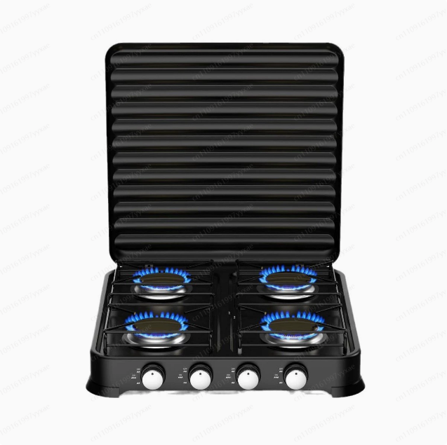 Kitchen Appliances Small - Kochzubehör 4-Brenner Elektro-Gasherd mit Backofen Kleine