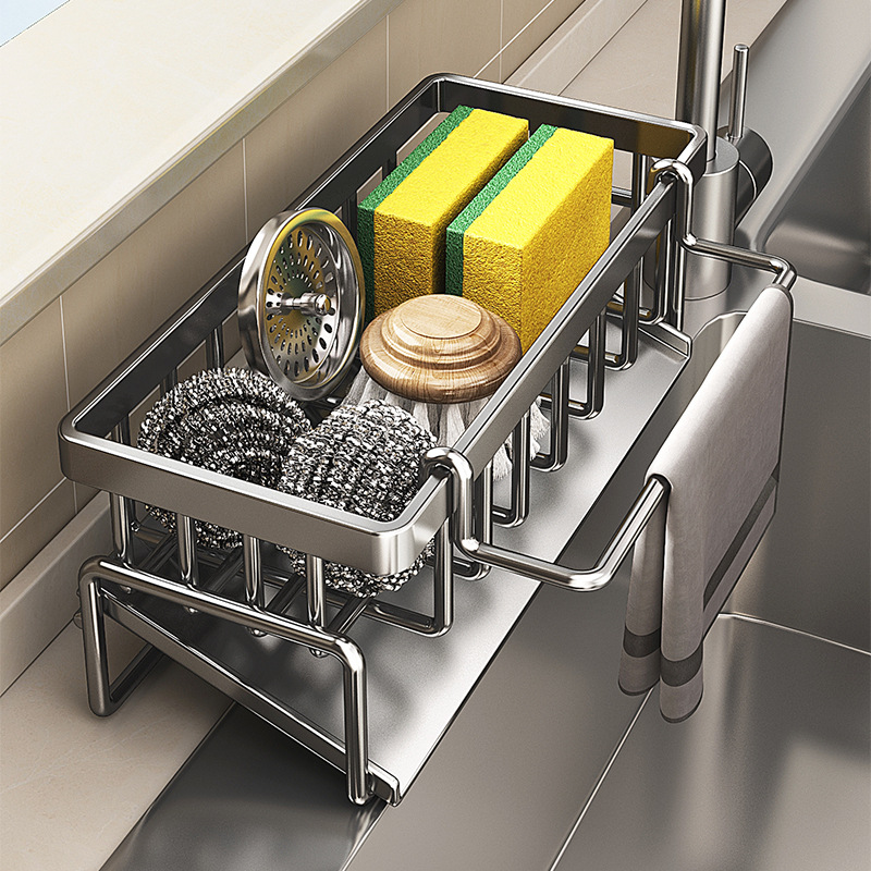 Kitchen Appliances Storage - Kompaktes, am Wasserhahn montiertes Gewürzregal –