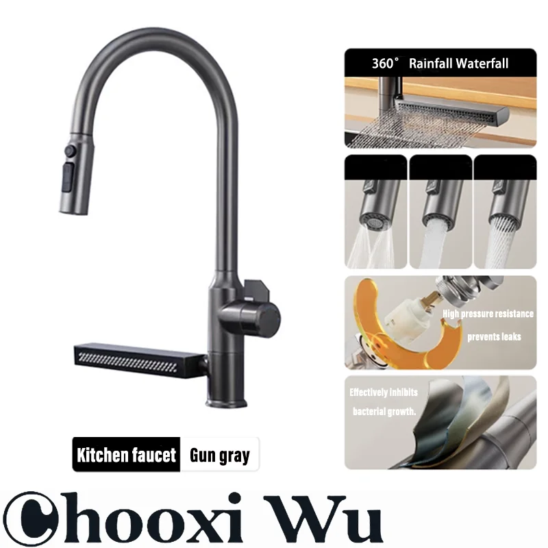 Kitchen Appliances Design - 304 Edelstahl Küchenarmatur mit Wasserfall-Effekt für