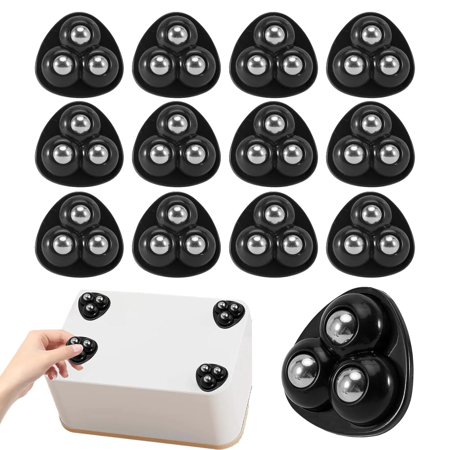 Kitchen Appliances Small - Selbstklebende Drehbare Rollen Geräuschlos Universelle Rollen