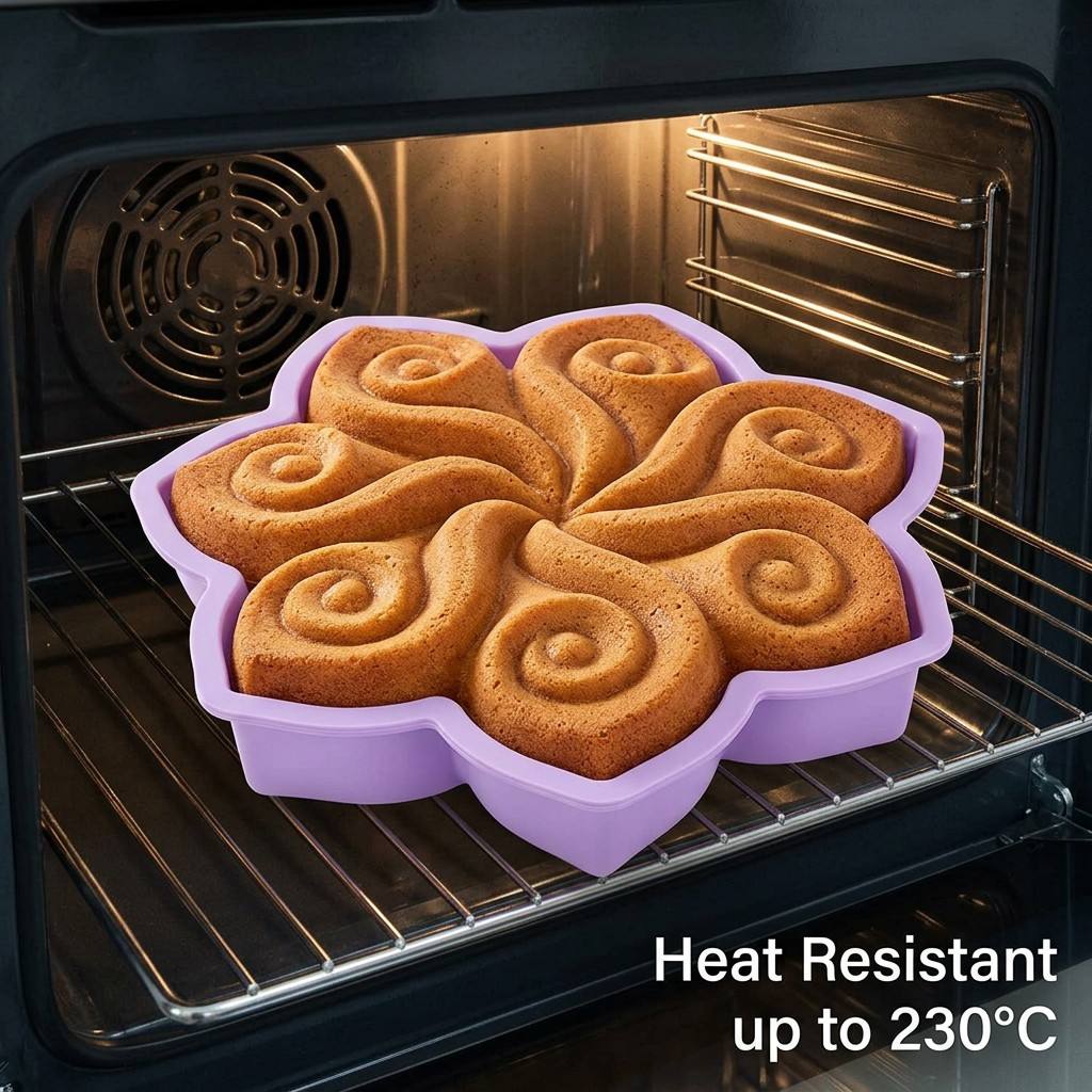 Große Blumen-Silikon-Kuchenfor – Kitchen Appliances Packages Bewertung und Preis