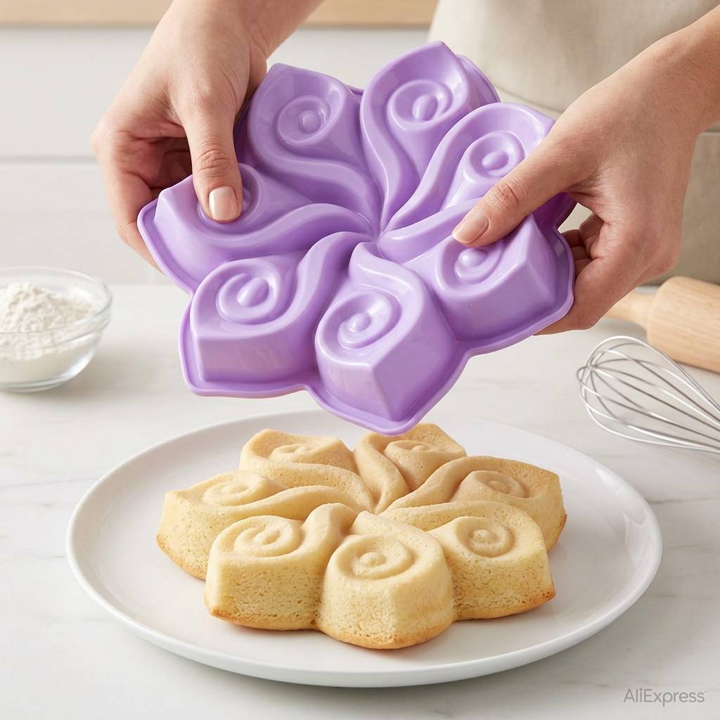 Große Blumen-Silikon-Kuchenfor – Kitchen Appliances Packages Bewertung und Preis