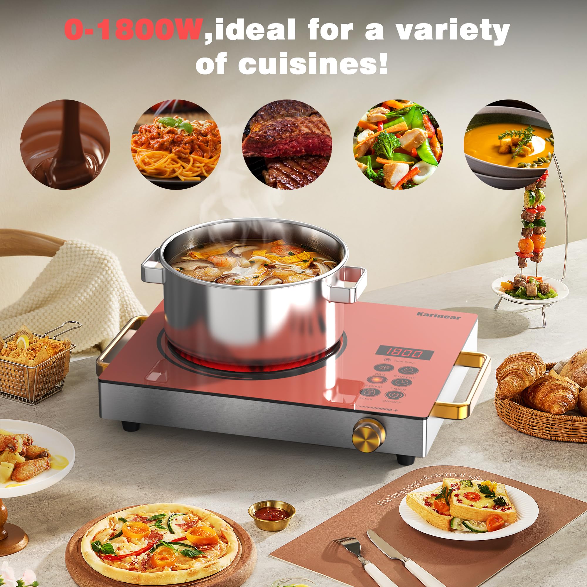 Karinear Tragbarer Elektroherd – Kitchen Appliances Electric Stove Bewertung und Preis